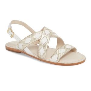 NWOT Caslon Finn geometric sandal flats